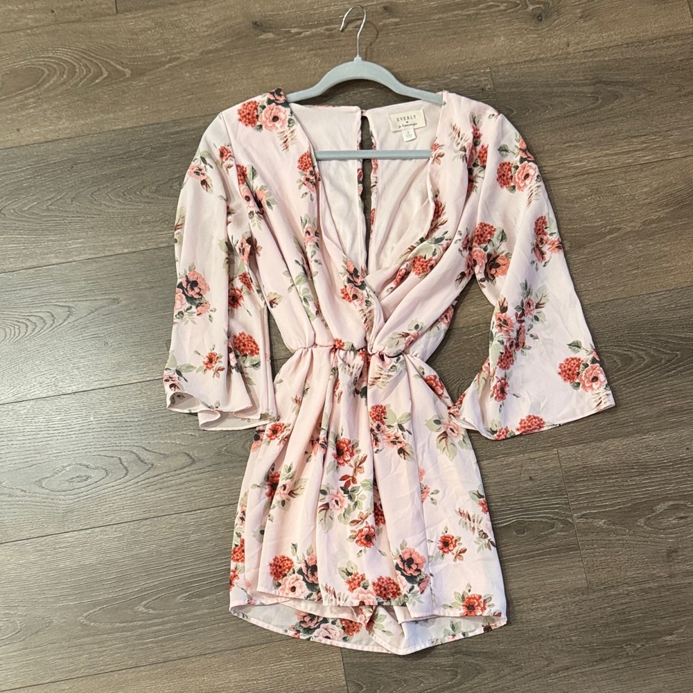 Everly Francesca’s Blush Floral Dress